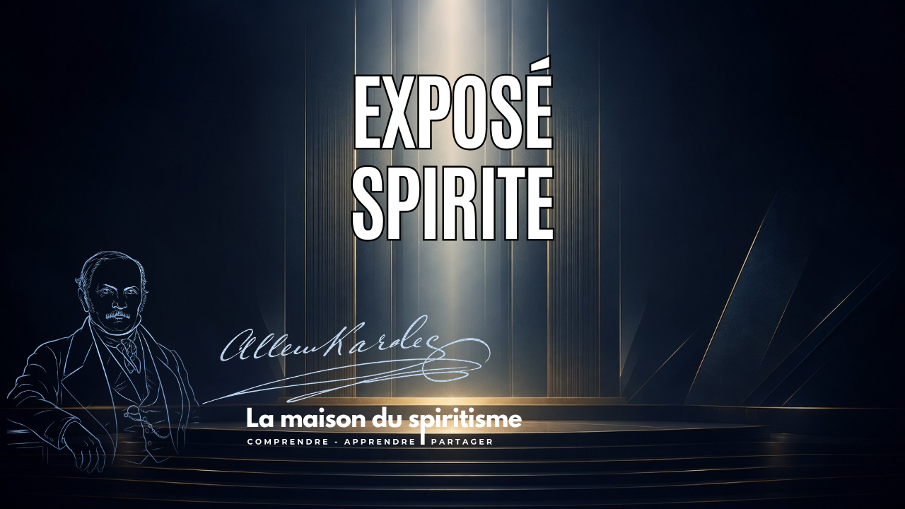 Exposé spirite par LA MAISON DU SPIRITISME